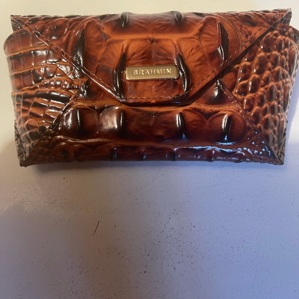 BRAHMIN Eyeglasses Case Pecan Melbourne